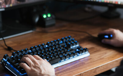Person Working on Computer