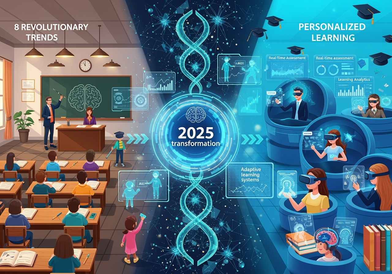 Future classroom with technology integration.