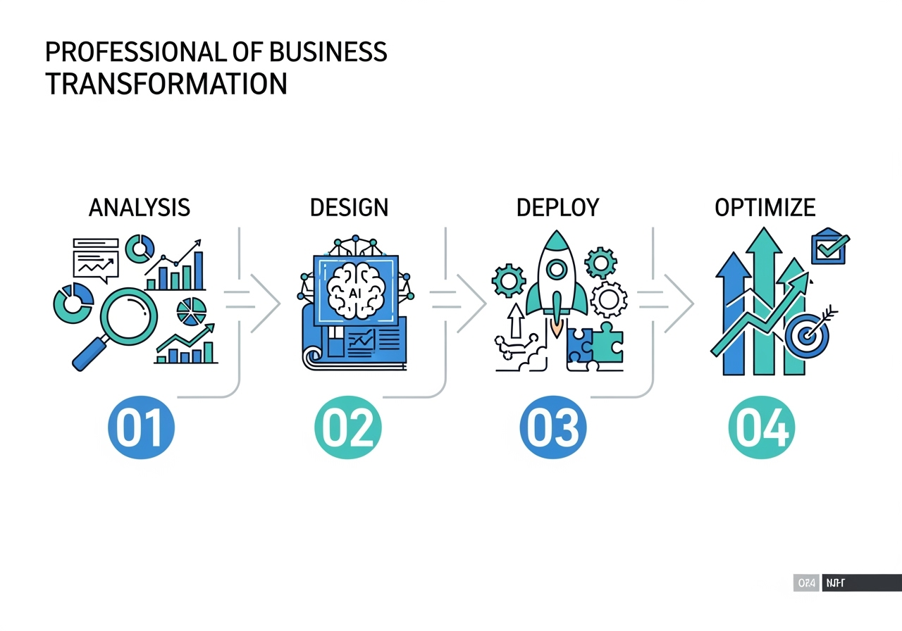How We Transform Your Business in 4 Simple Steps - AI Marketing BG or How We Transform Your Business in 4 Simple Steps AI solutions Varna