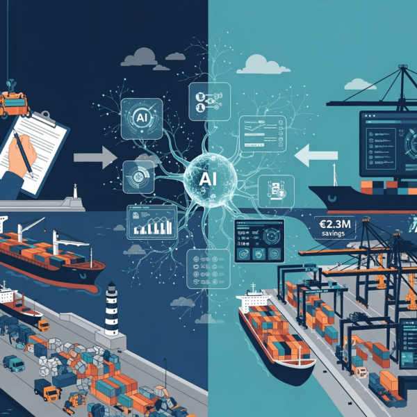 Maritime AI Black Sea Varna port operations - AI Marketing BG delivers €2.3M savings and 95% tracking accuracy