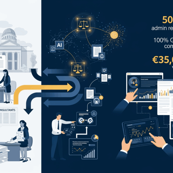 Professional services AI Bulgaria transformation - AI Marketing BG delivers 50% admin reduction and 100% GDPR compliance for law firms