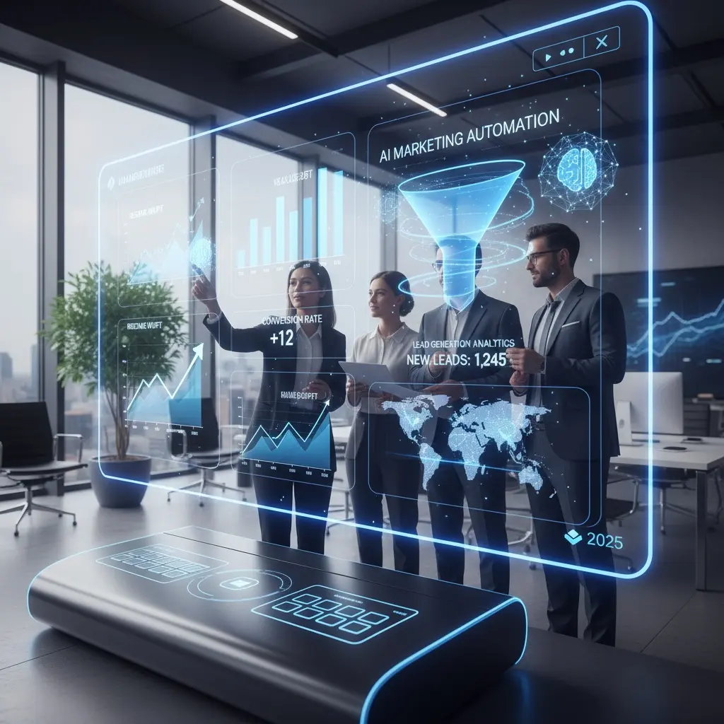 Futuristic Marketing Automation Technology Presentation.